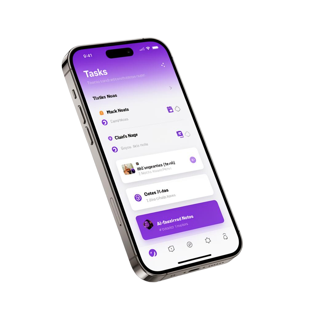 Aperçu de l'application NeuraNote